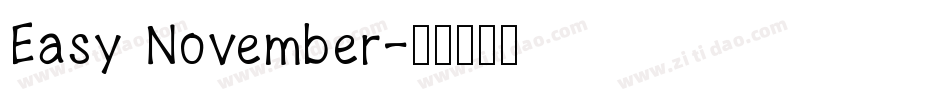 Easy November字体转换